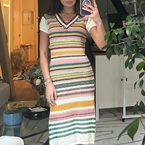 Multicolor Striped Knit Dress Rue Stiic Free People S
